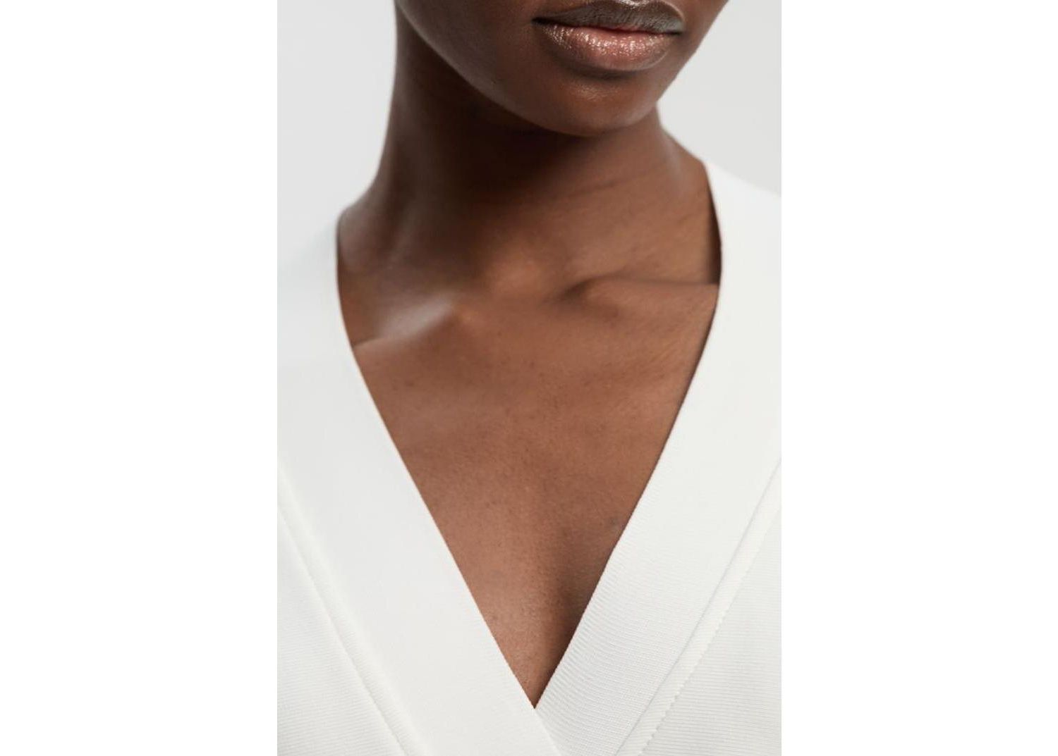 Women's Bandage Zip Detail Midi Dress