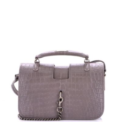 Medium Charlotte Messenger Bag Embossed Leather