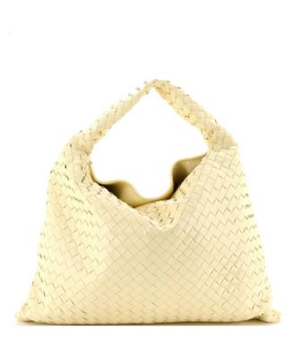 Large Hop Hobo Intrecciato Leather
