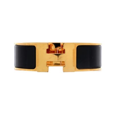 Pre-Owned HERMES Clic H Bracelet - Black
