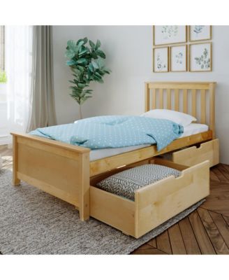 Max &Lily Twin-Size Platform with Underbed Storage Drawers