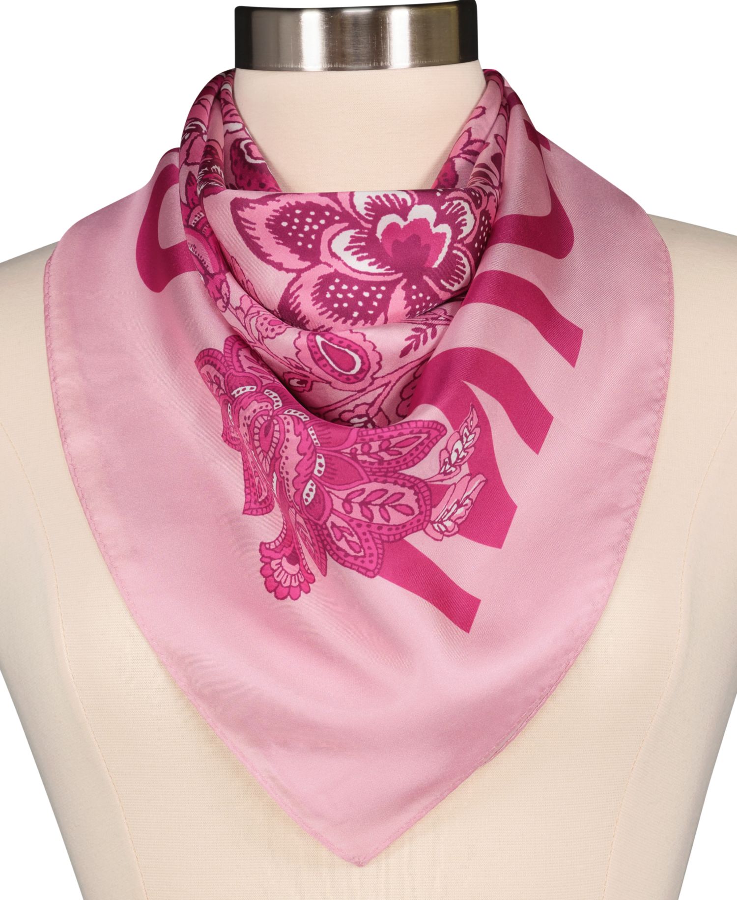 Michael Kors Medallion Fleur Silk Square Scarf
