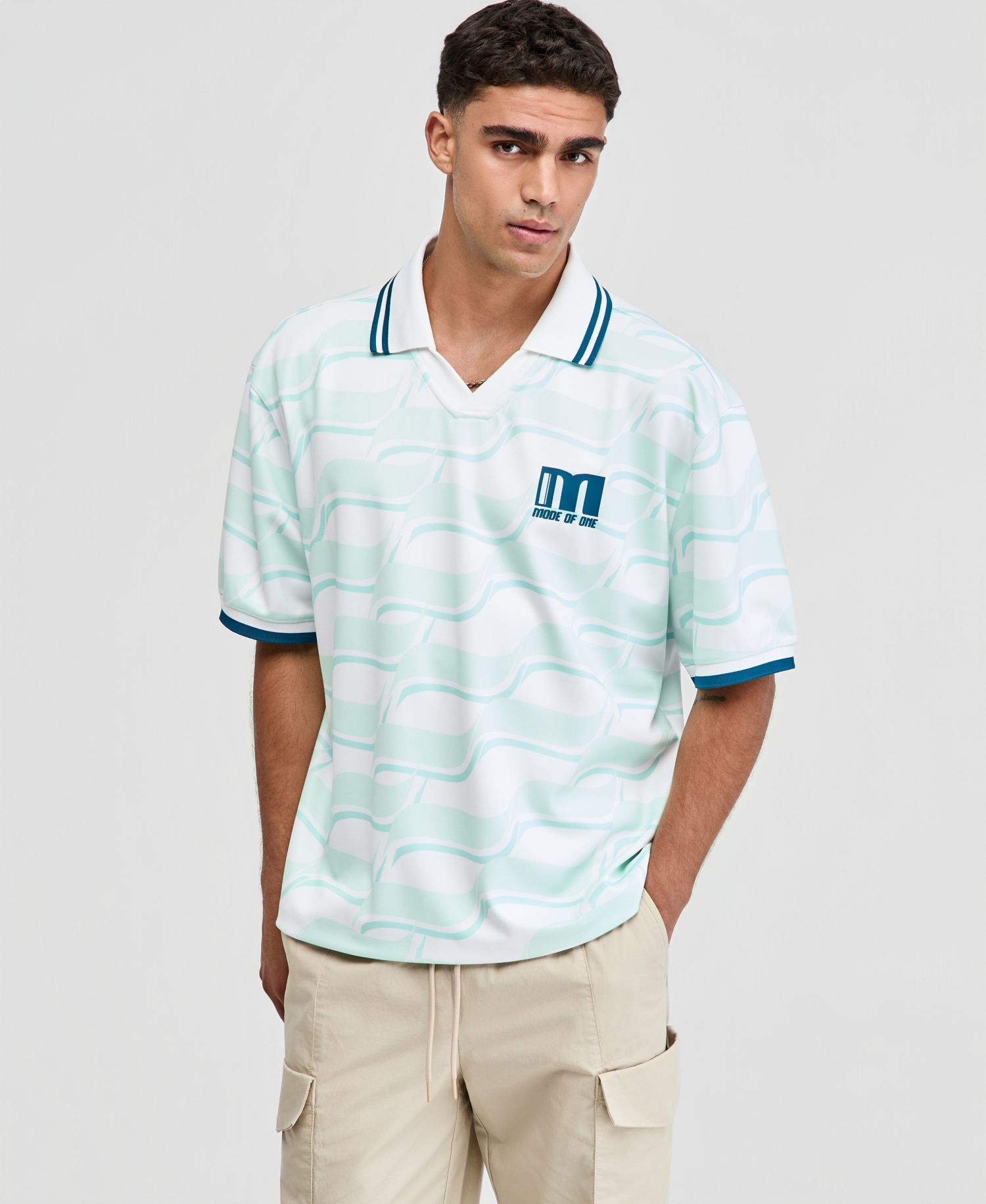 Men's Relaxed-Fit Varsity Polo Shirt