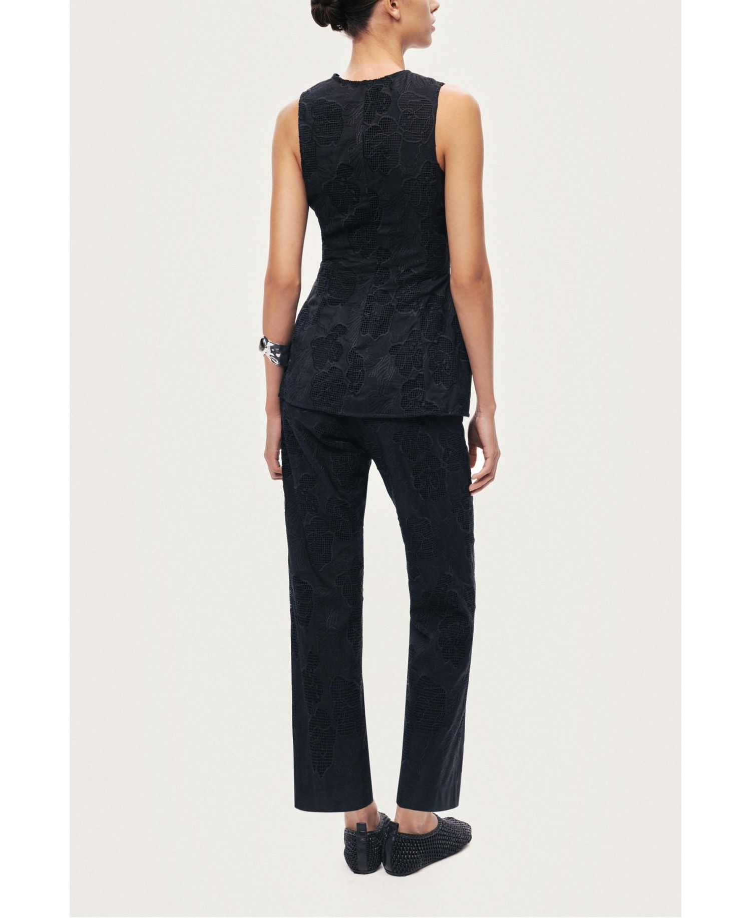 Women's Printed Relaxed Straight-Leg Pants