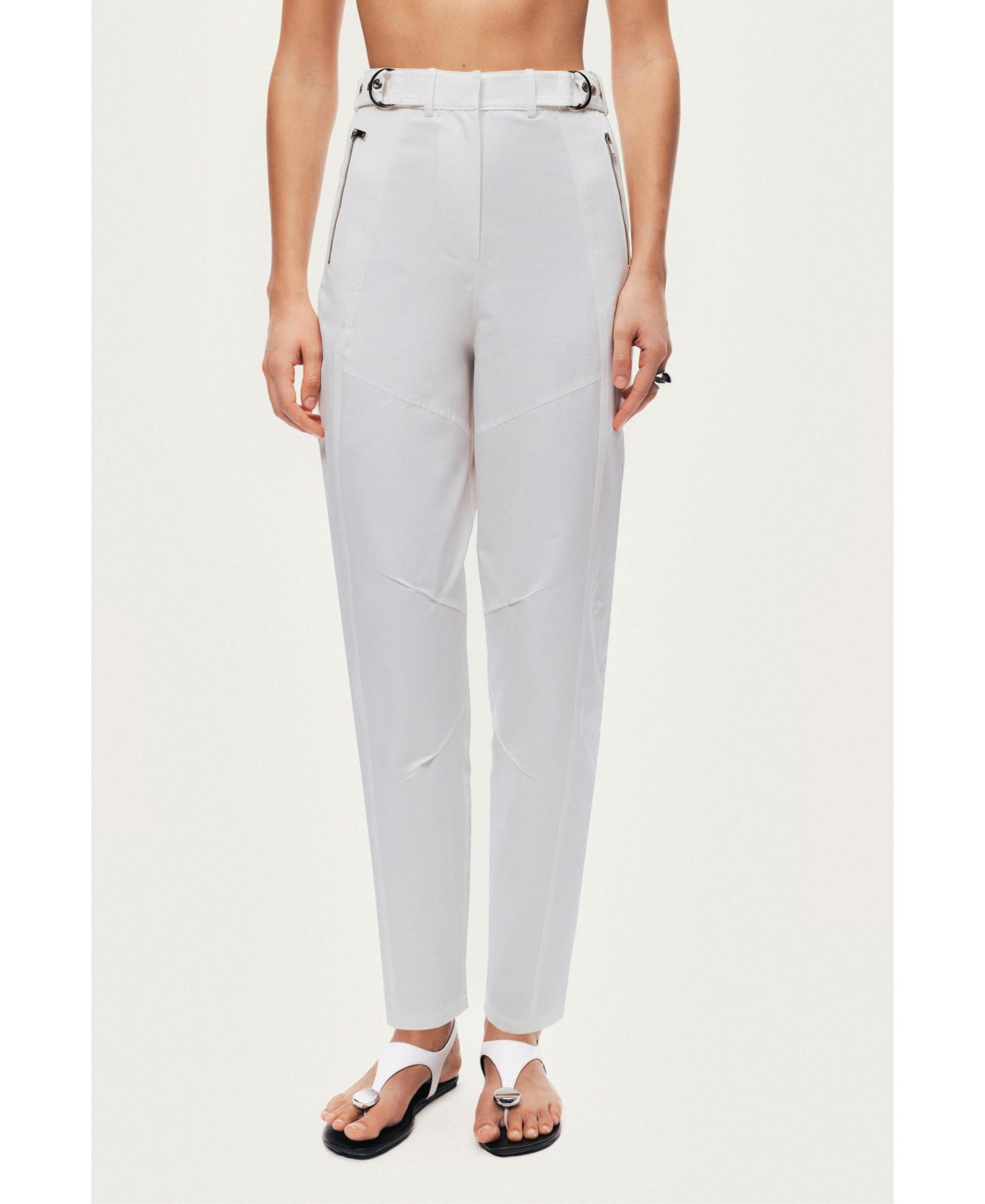 Women's High-Waist Tailored Tapered Pants