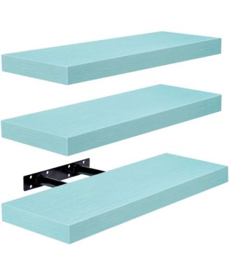 3 Pack Floating Wall Shelves - for Bedroom, Kitchen, Living Room, Office, etc