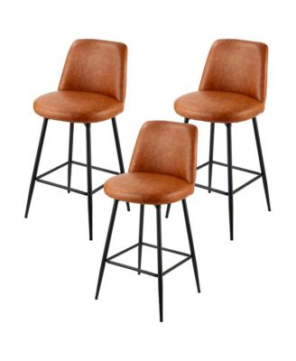 Bar Stool Set of 3 27 inch Counter Height Swivel Stools