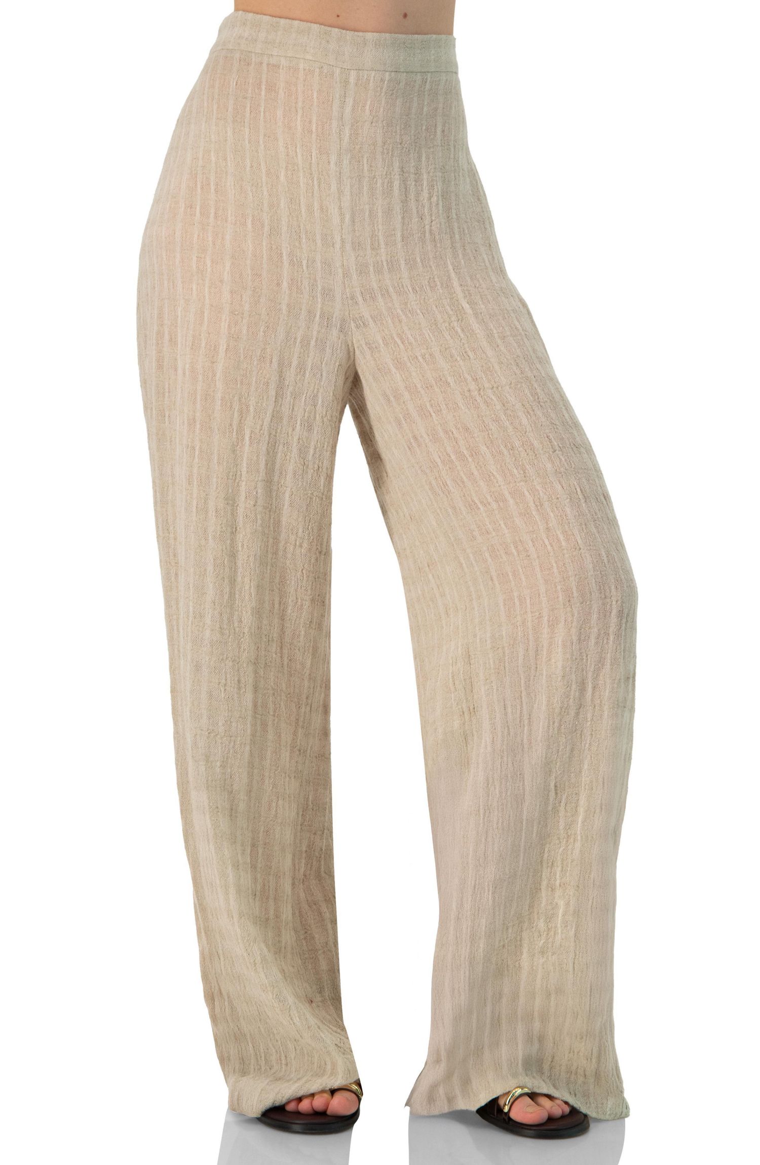 Women's Wide-Leg Elastic Waist Pants