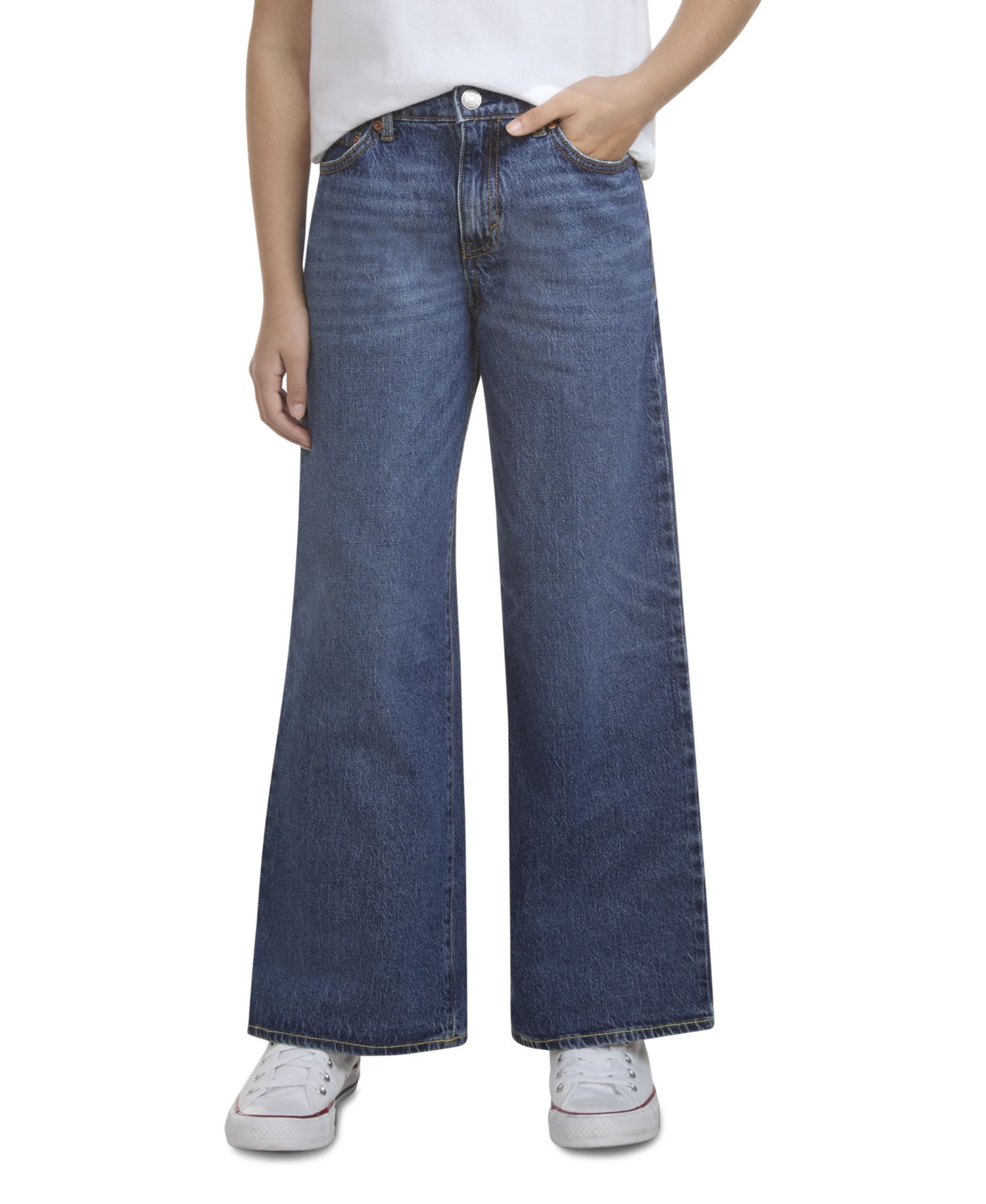Girls' 7-16 High Rise Baggy Jeans