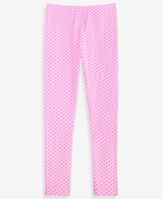 Girls' XS-XL Dot-Print Leggings