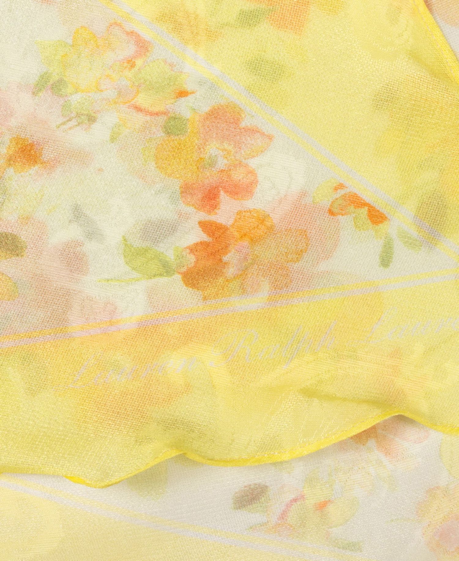 Watercolor Floral Large Diamond Scarf