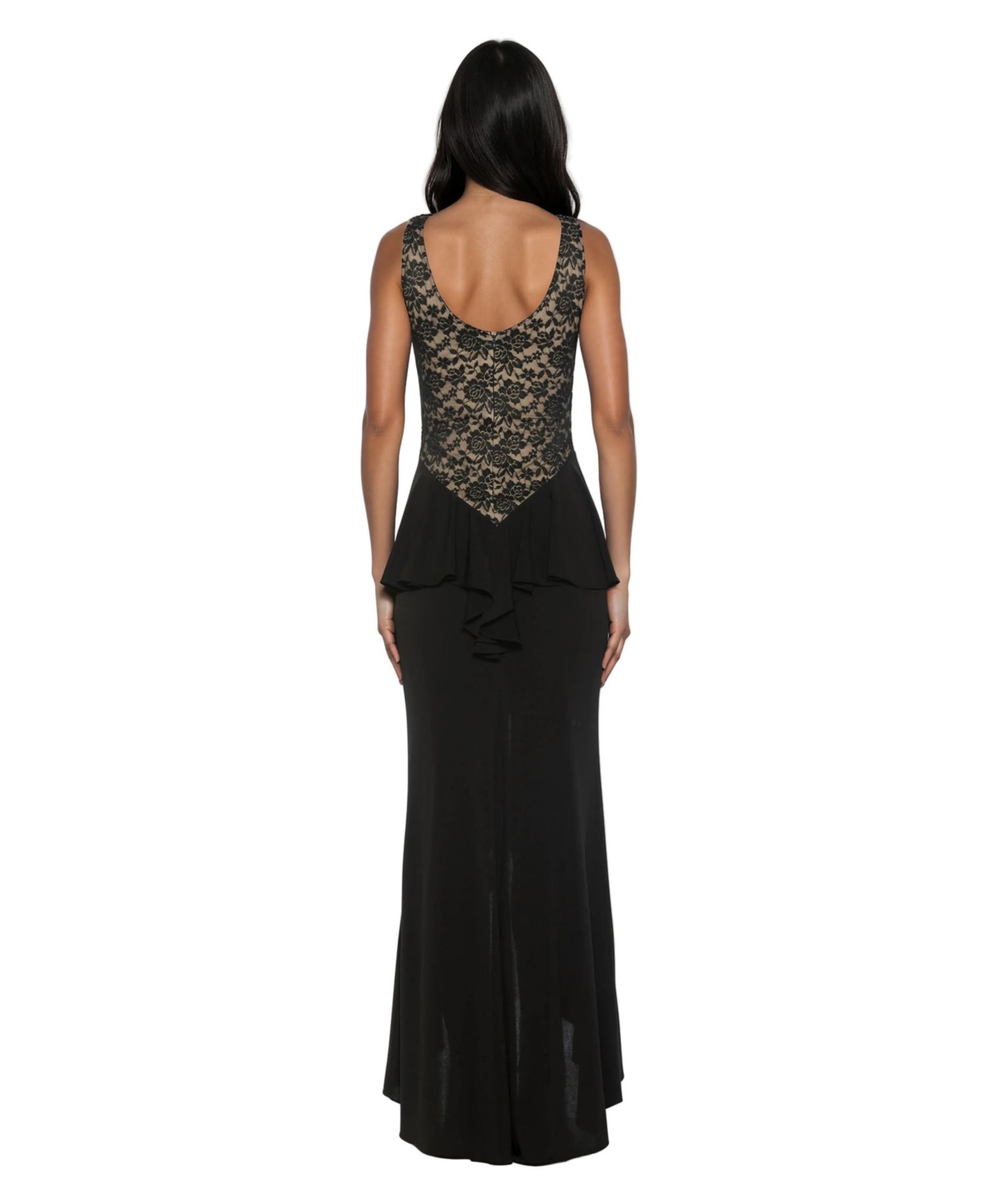 Women's Perrin Boatneck Ruffle Gown