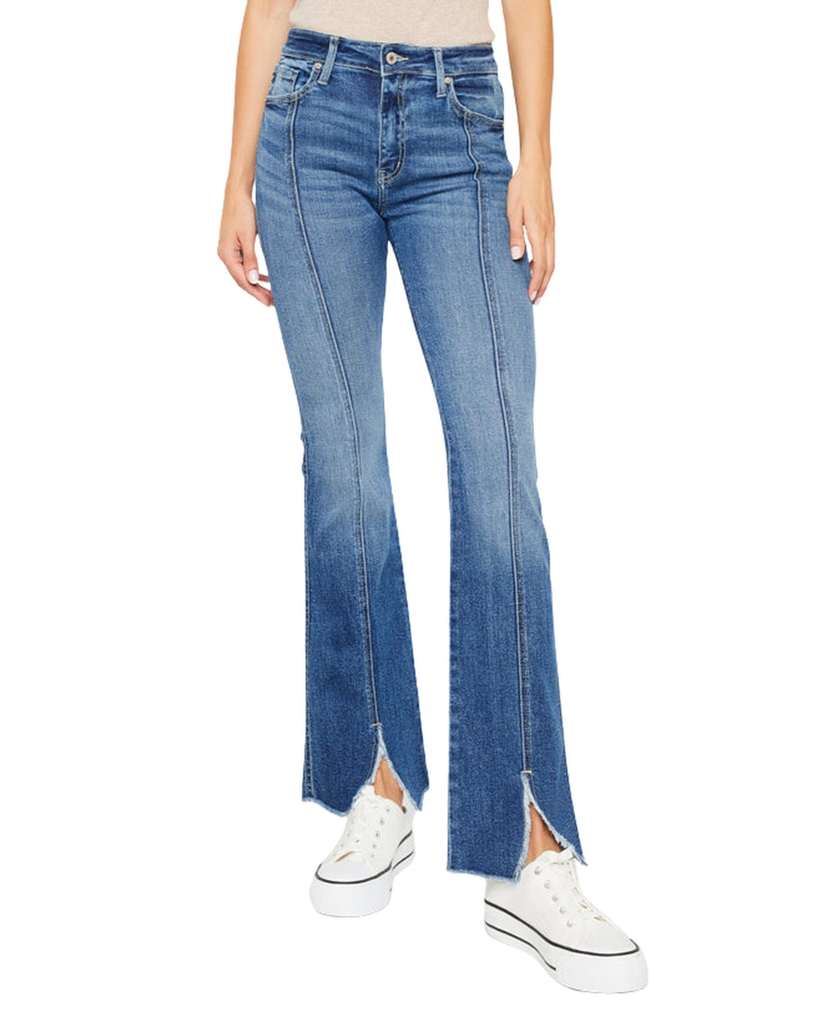 KanCan Women's Citrine High-Rise Bootcut Jeans