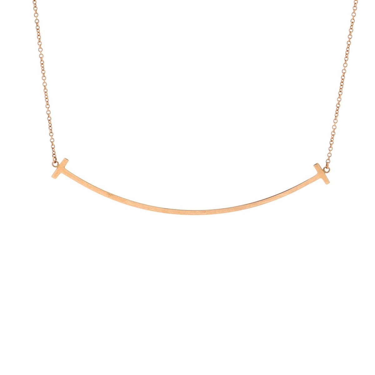 Pre-Owned Tiffany & Co T Smile Pendant Necklace