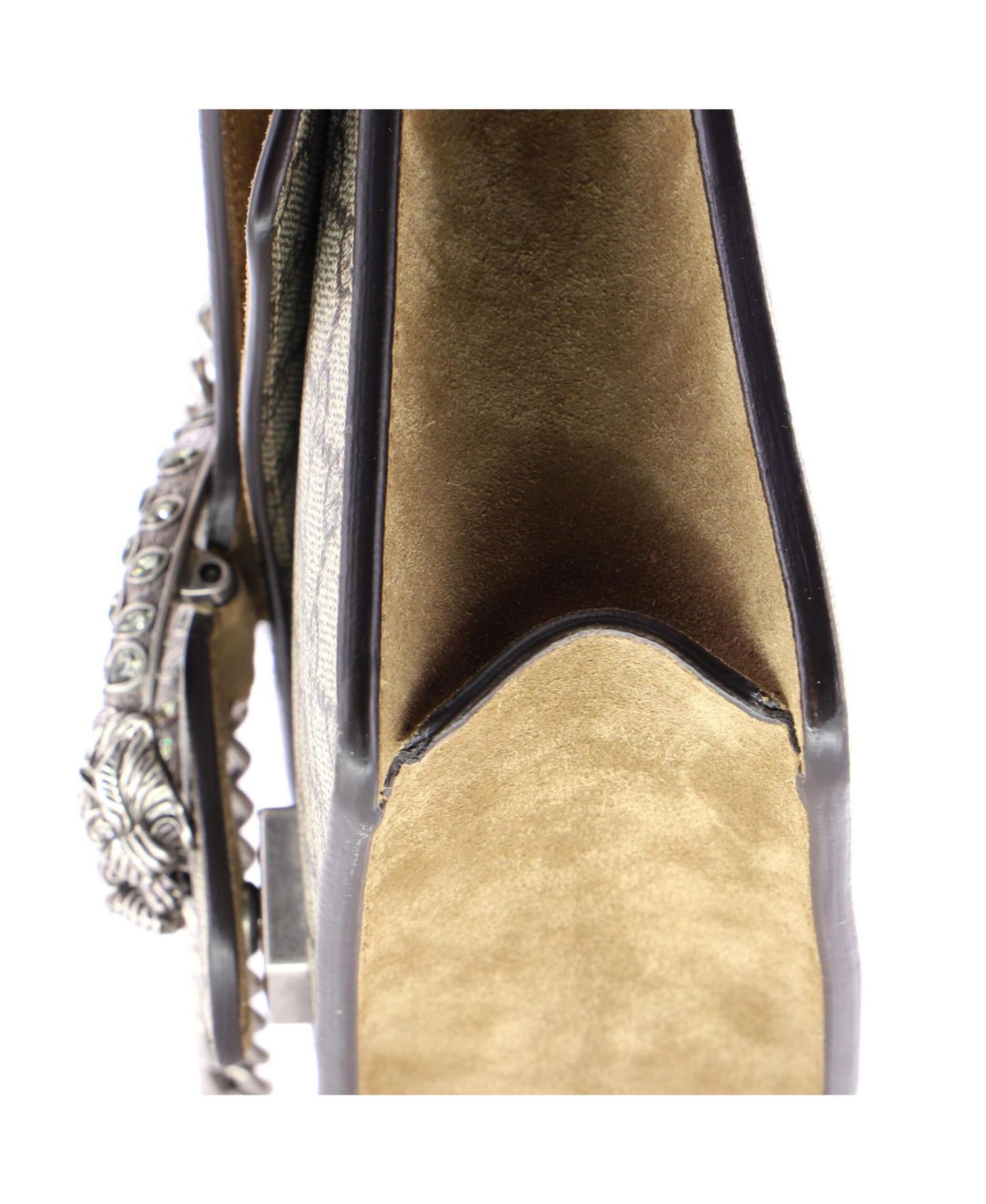 Small Dionysus Bag GG Coated Canvas with Crystal Embellished Metal