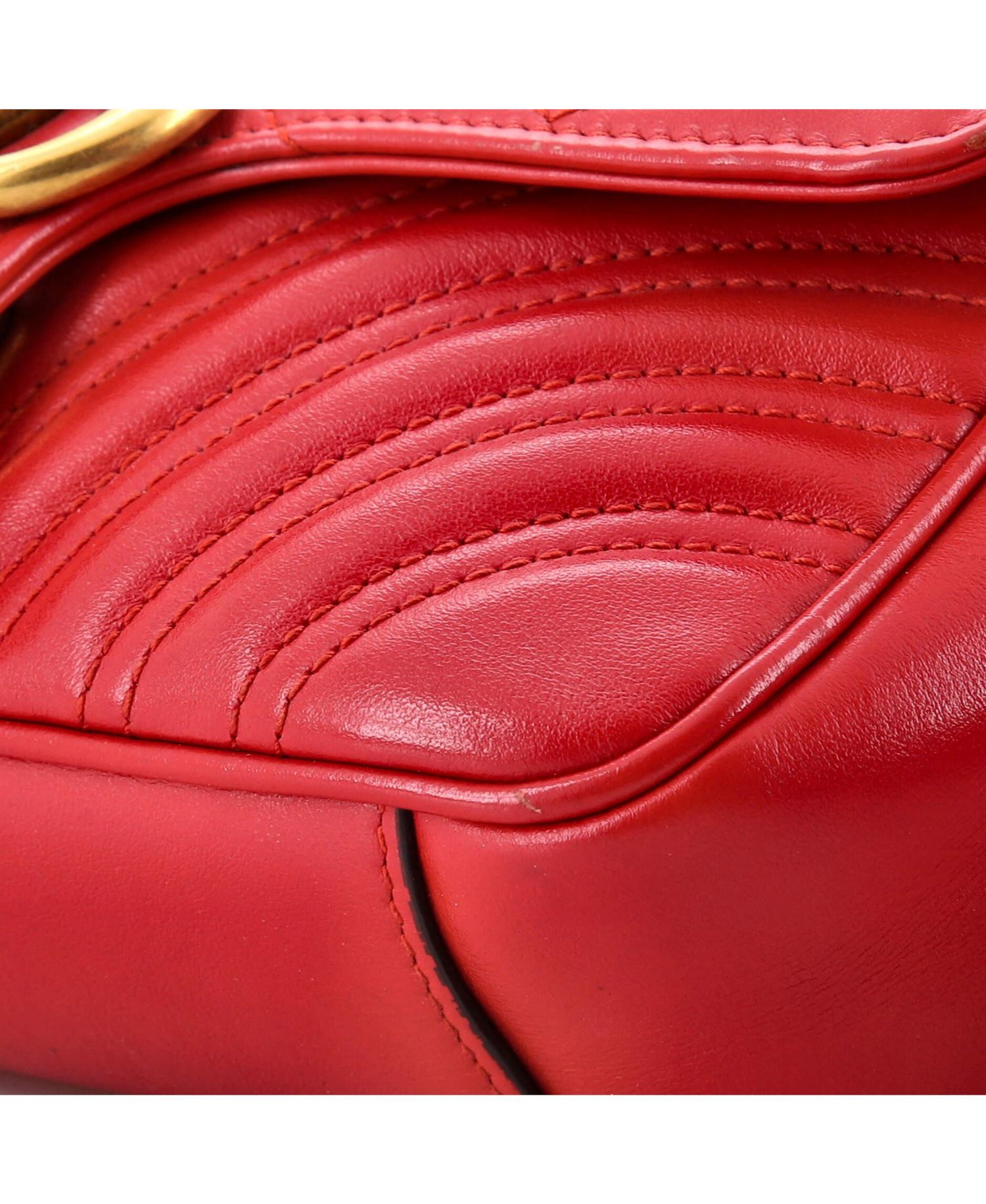 Mini GG Marmont Flap Bag Matelasse Leather