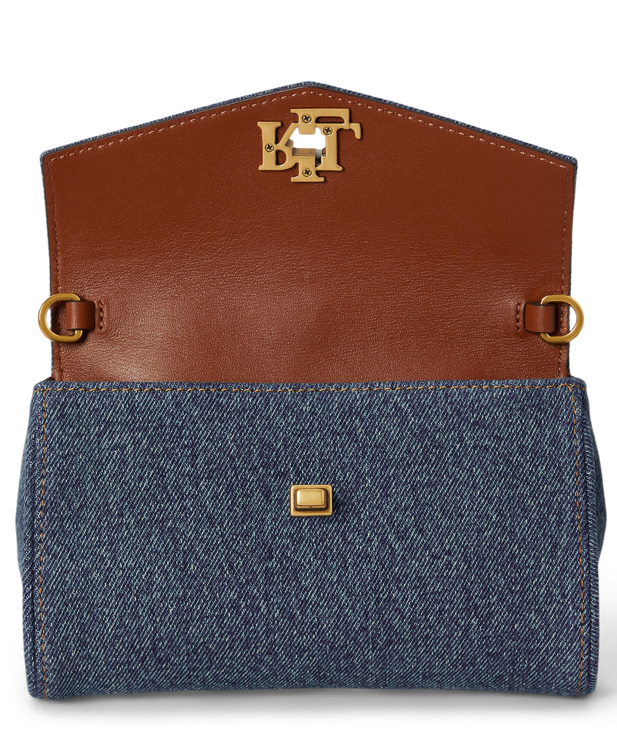 Lauren Ralph Lauren Tanner Denim Mini Crossbody Handbag