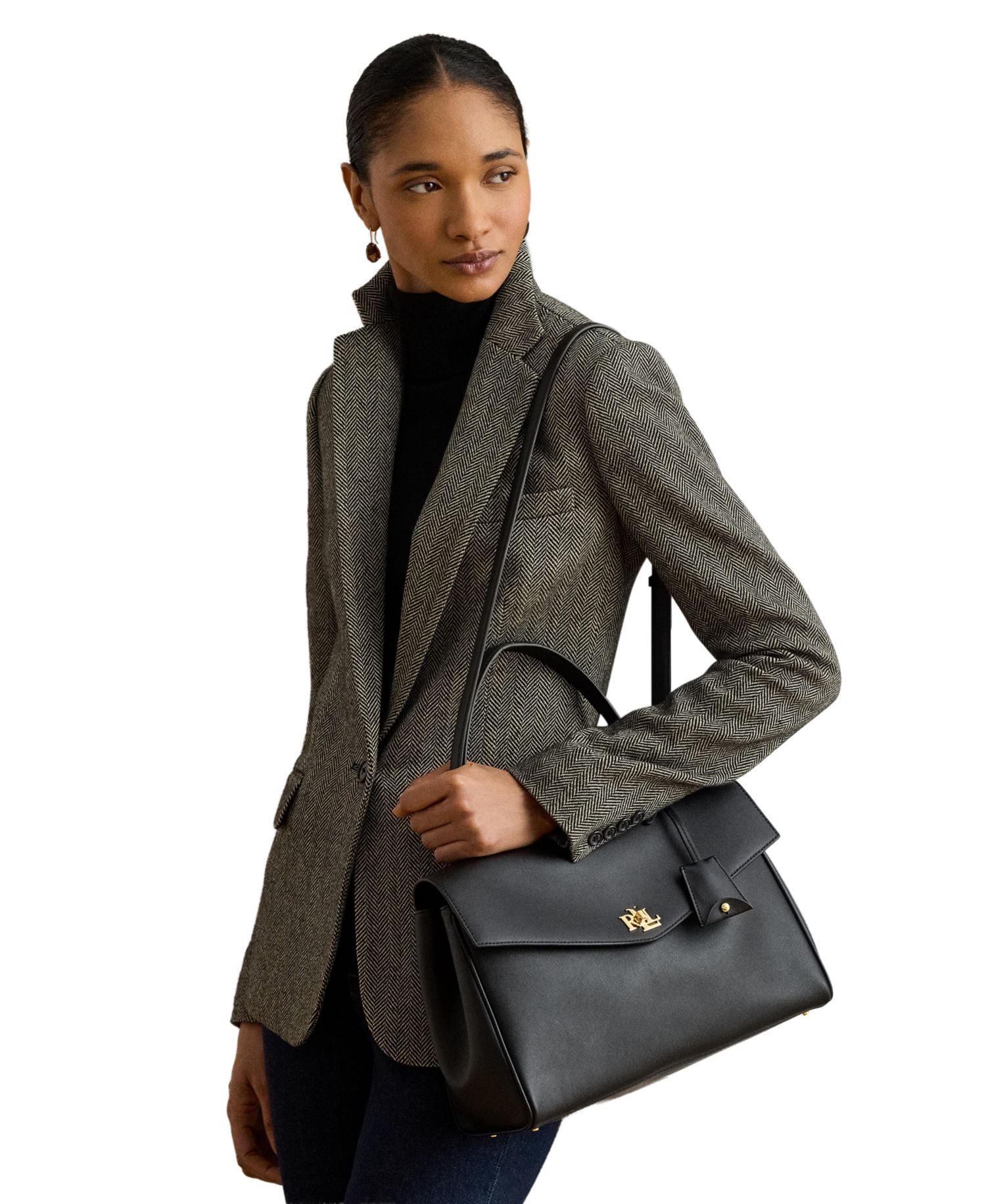 Farrah Soft Leather Medium Satchel Bag