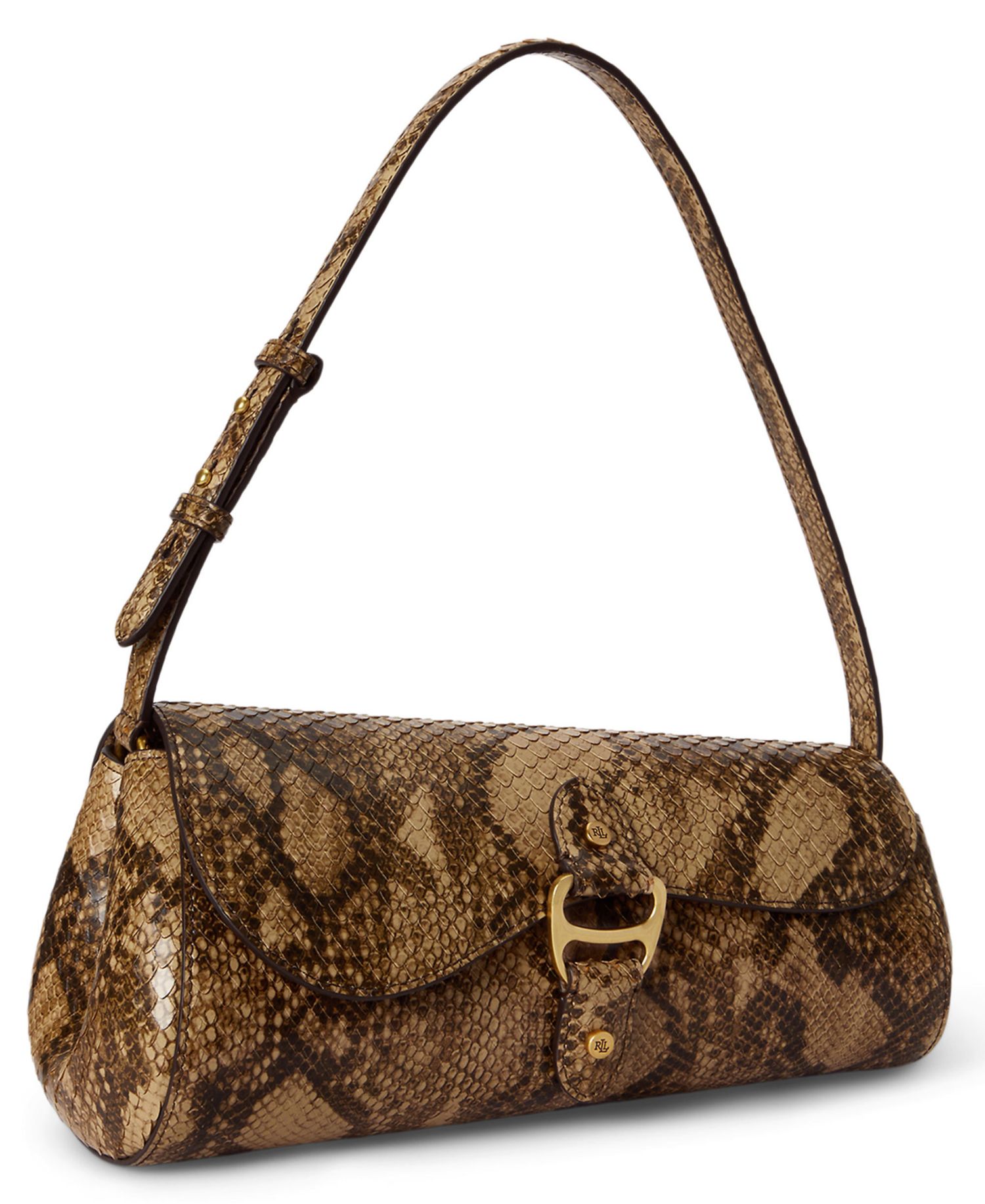 Tasha Embossed Leather East-West Small Shoulder Bag