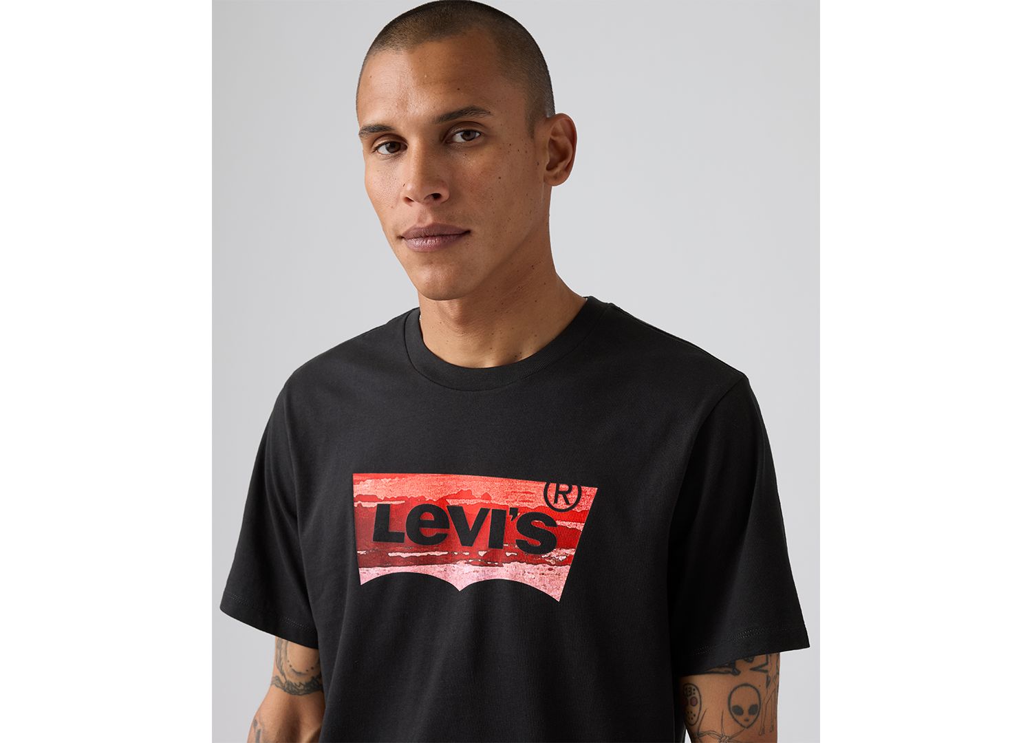 Men's Graphic Logo Batwing Short-Sleeve T-shirt
