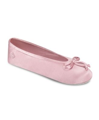 Women's Satin Ballerina Slippers with Bow