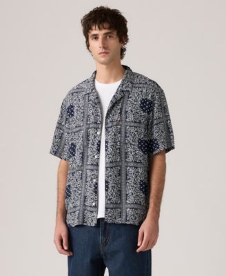 Men's Relaxed-Fit Camp Collar Shirt