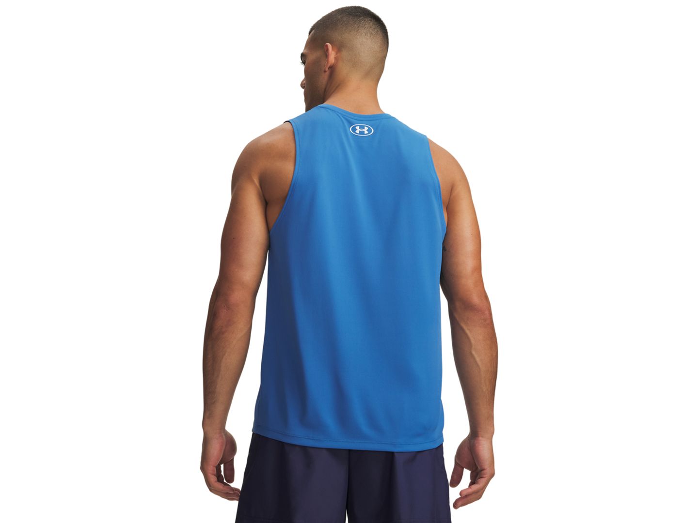 Мужской топ Under Armour UA Tech Performance Tank Top, цвет: Синий, вариант 1 — фото 3