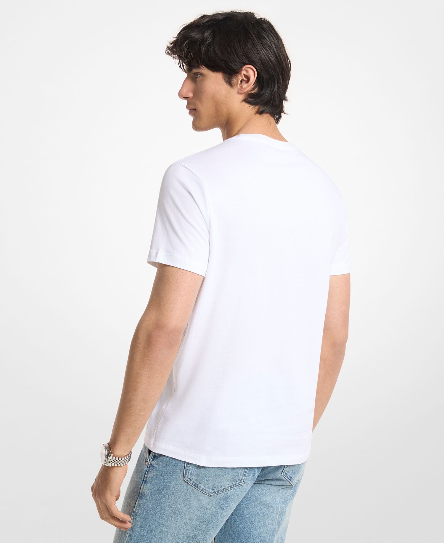 Men's Floral Logo Regular-Fit T-Shirt