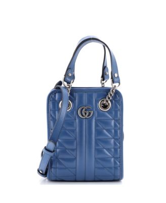 Mini GG Marmont Handle Crossbody Bag Matelasse Leather