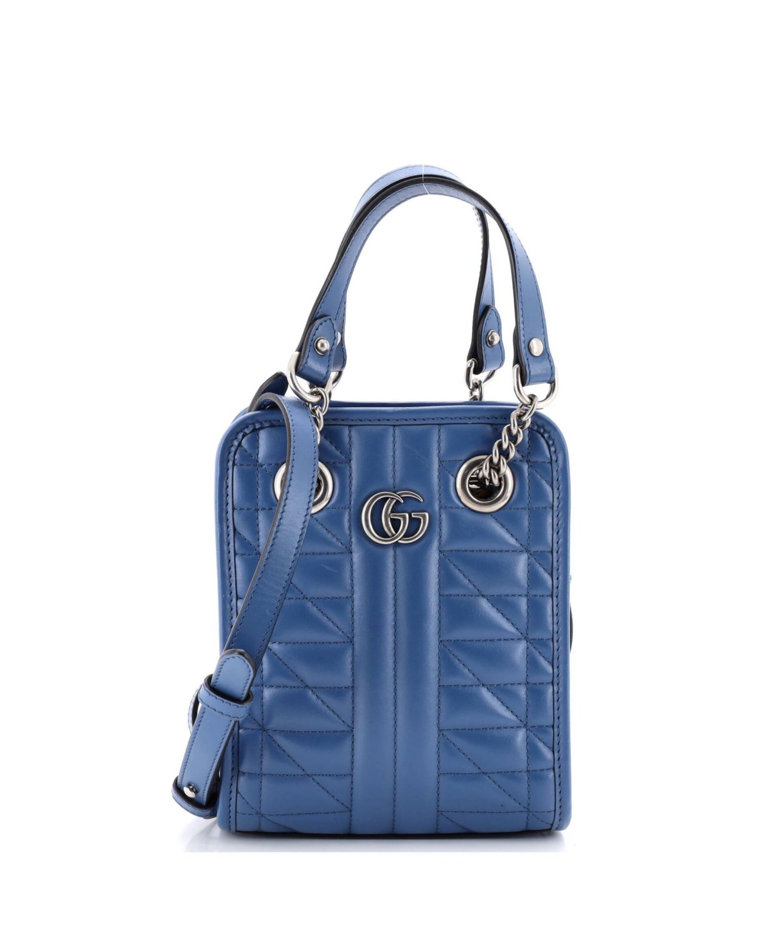 Mini GG Marmont Handle Crossbody Bag Matelasse Leather