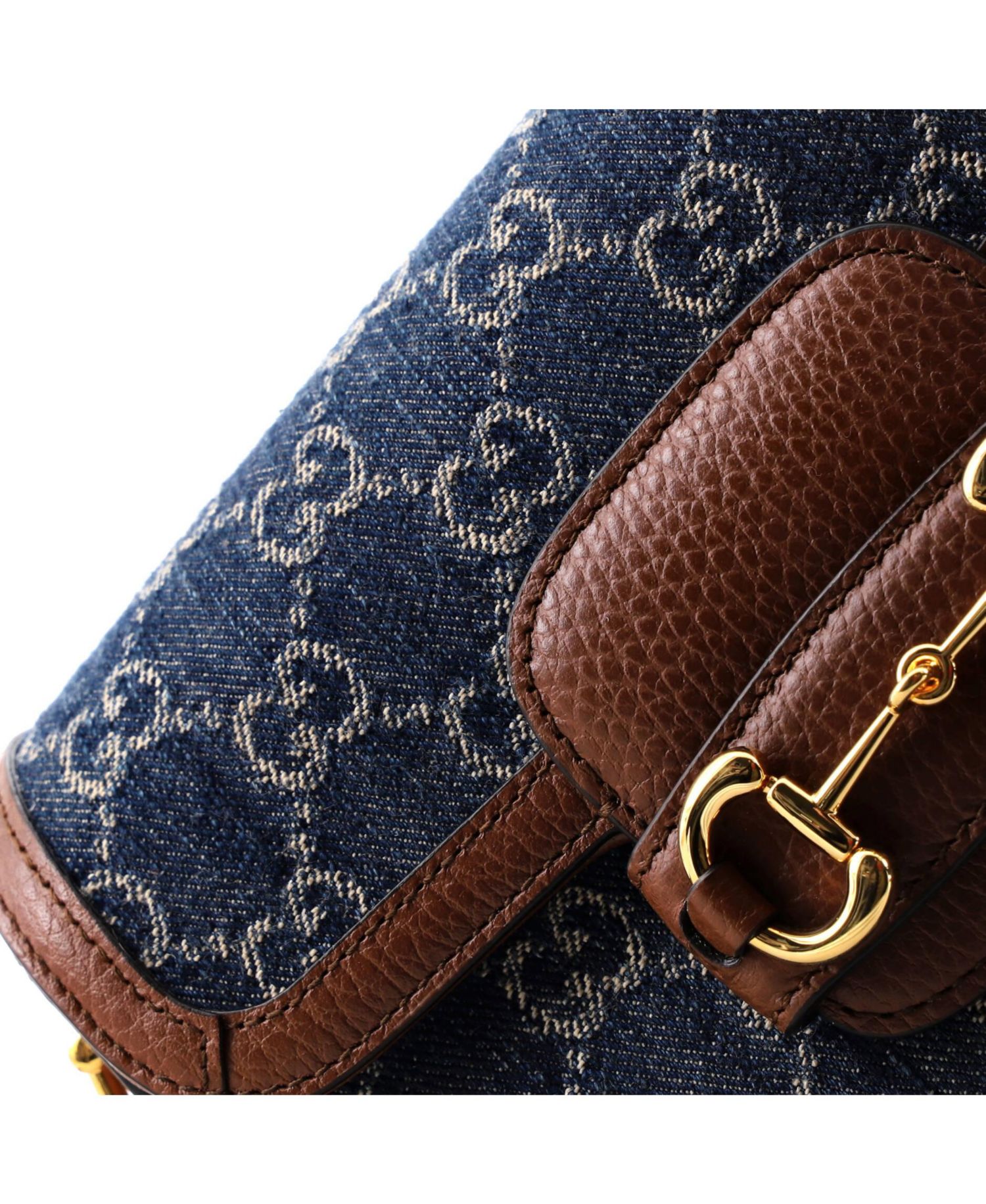 Mini Horsebit 1955 Shoulder Bag GG Denim