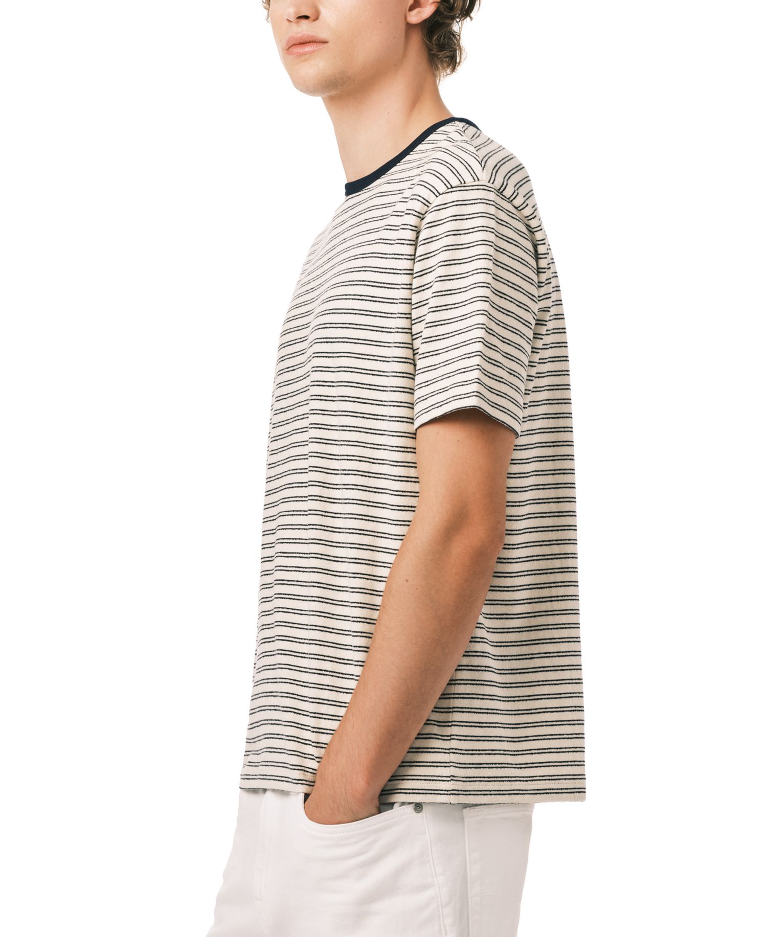 Men's Kindo Knit Horizontal Stripes T-shirt