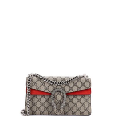 Small Dionysus Bag GG Coated Canvas with Crystal Embellished Metal