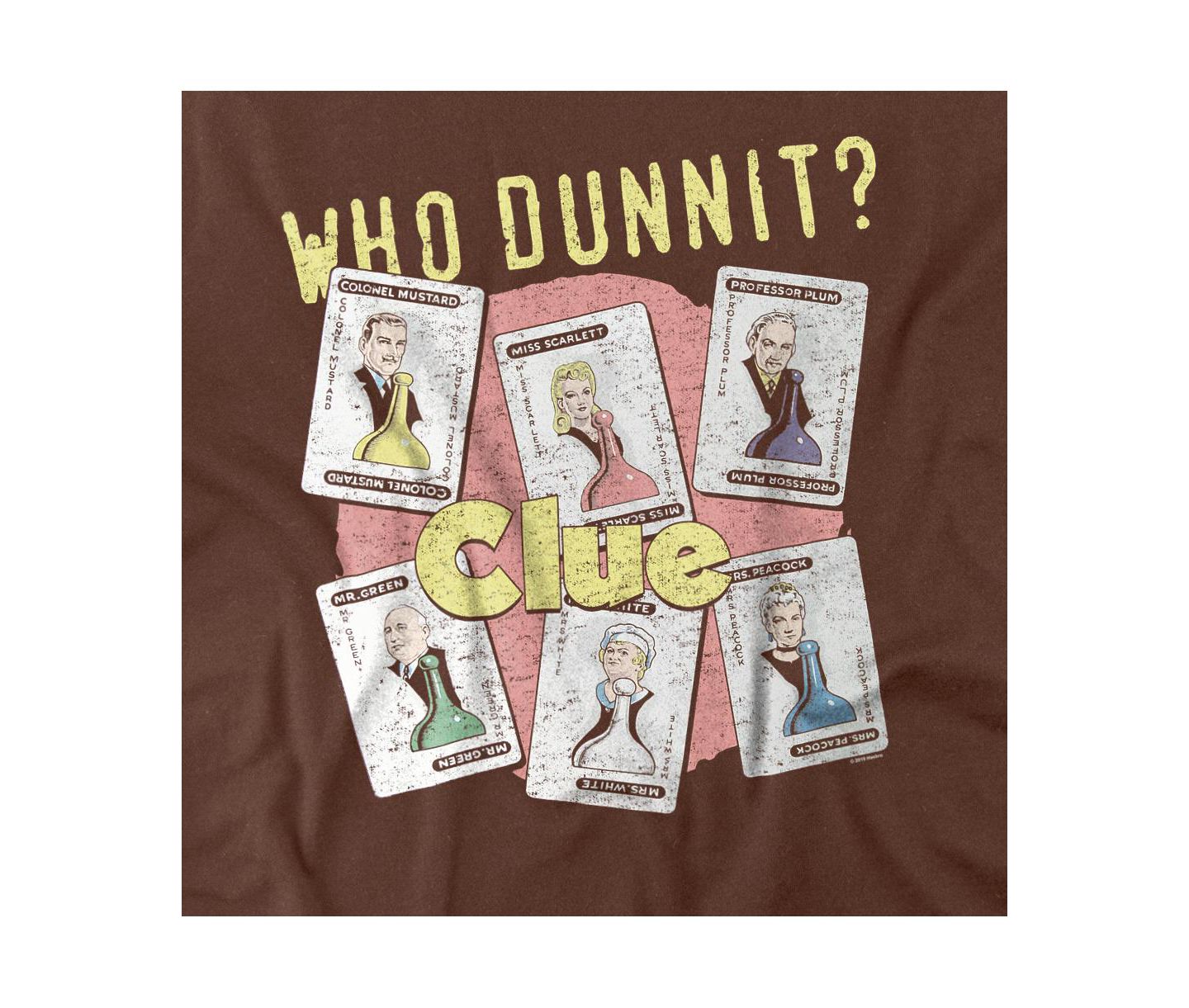 Мужская футболка Hasbro+ + Clue Who Dunnit, цвет: Кофейный — фото 3