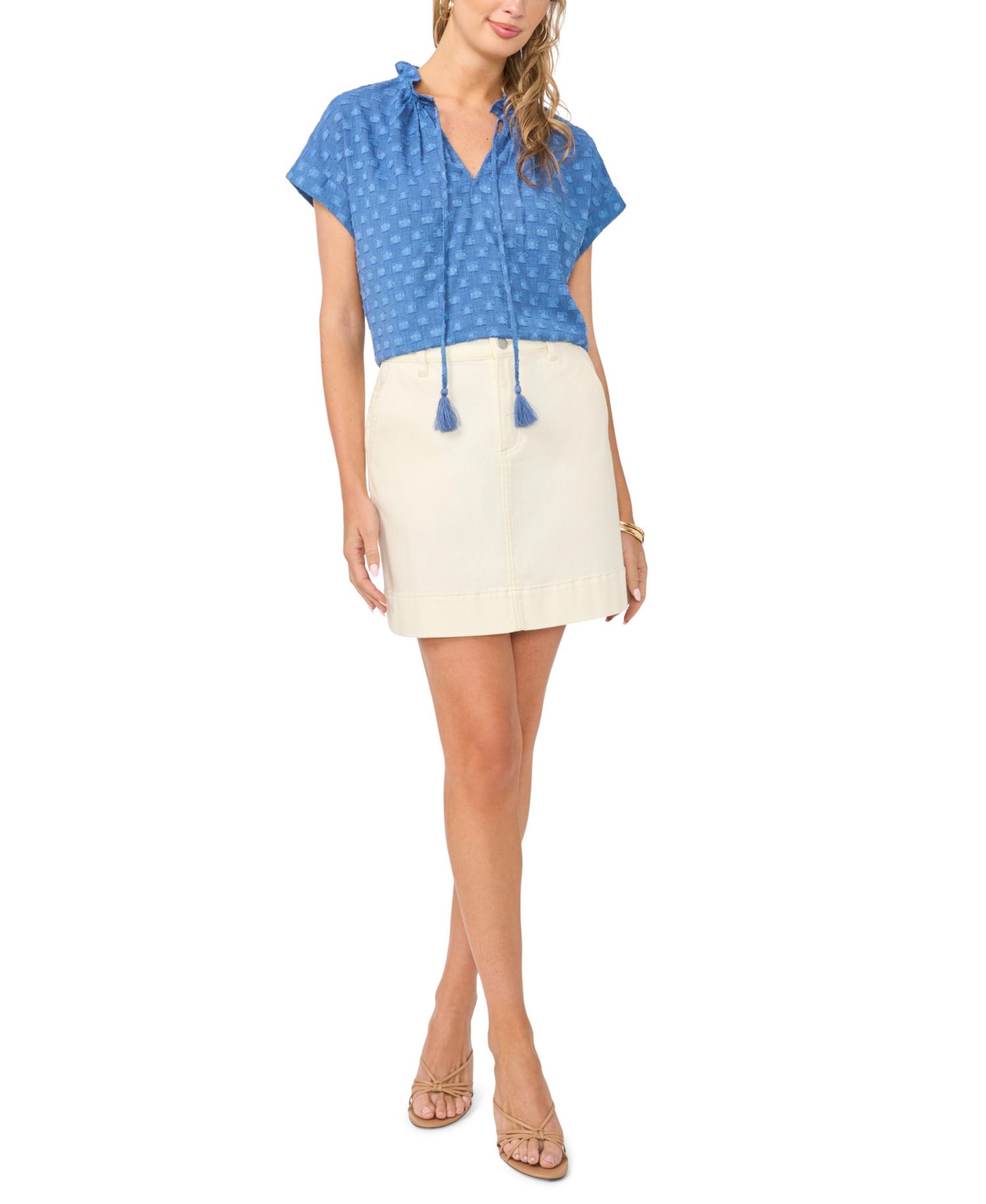 Women's V-Neck Short-Sleeve Top