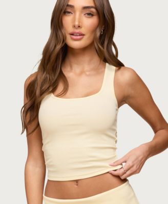 Women's Linda Ribbed Scoop Neck Tank Top