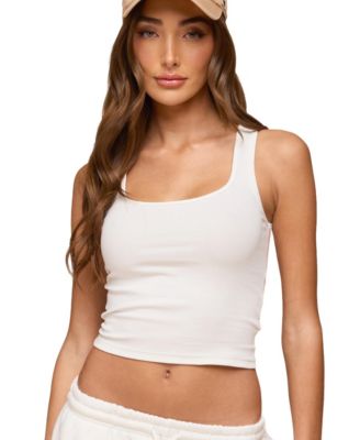 Women's Linda Ribbed Scoop Neck Tank Top