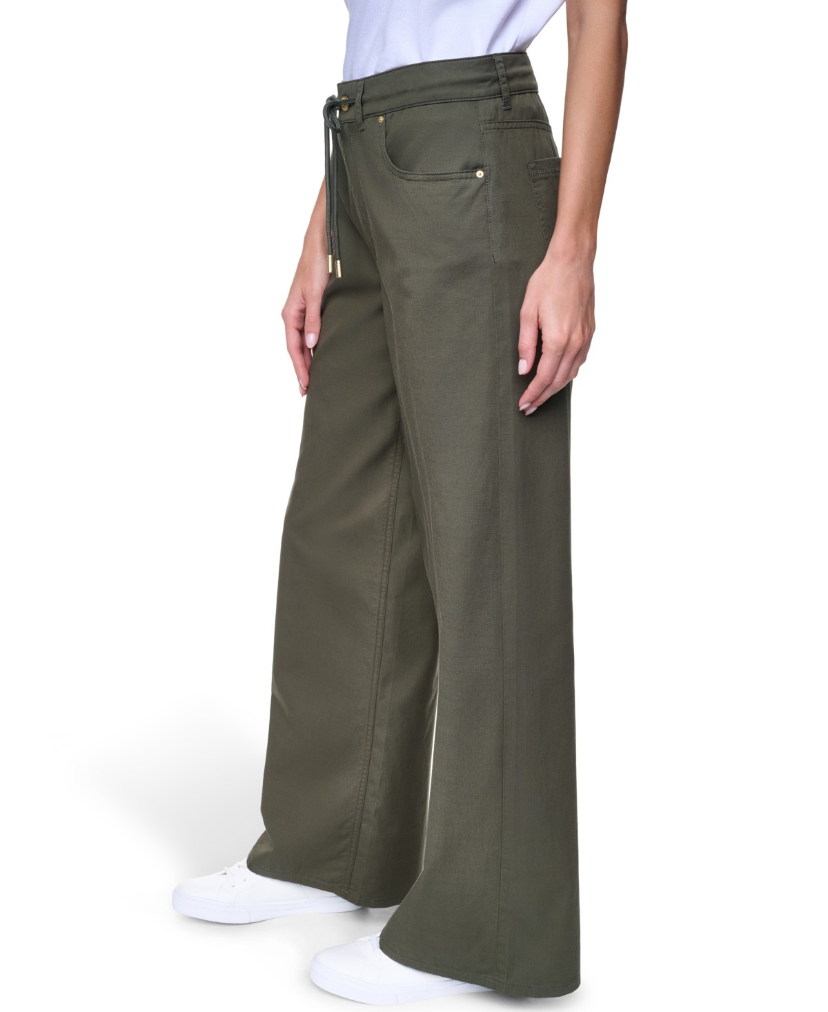 Женские Nautica Women's Cotton-Blend Drawstring Relaxed-Fit Pants — фото 4