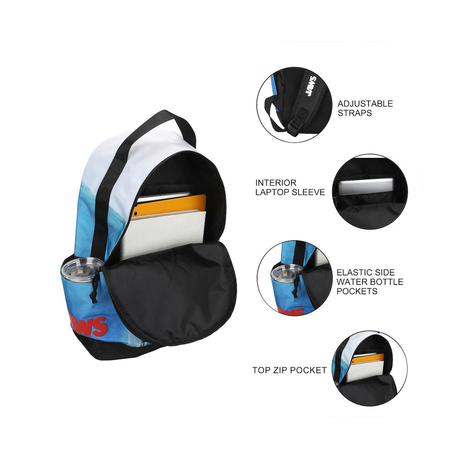 Shark 18.5" Adult Backpack