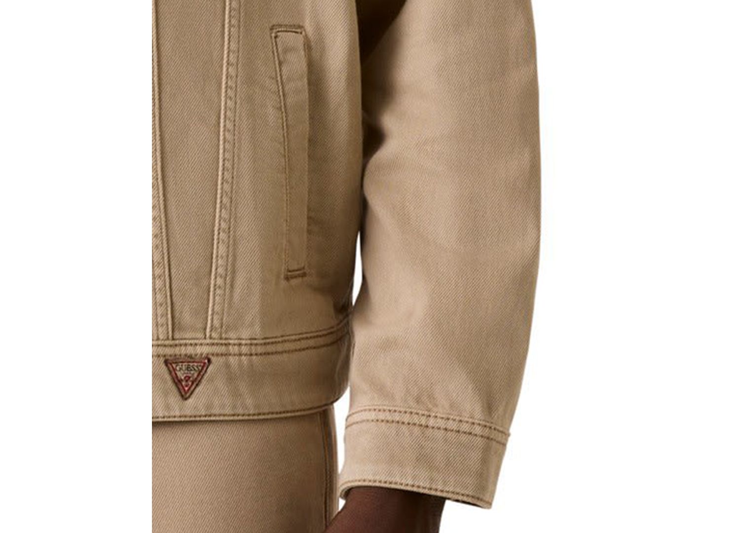 Men's Denim-Inspired Silhouette with Front Flap Pockets Jacket