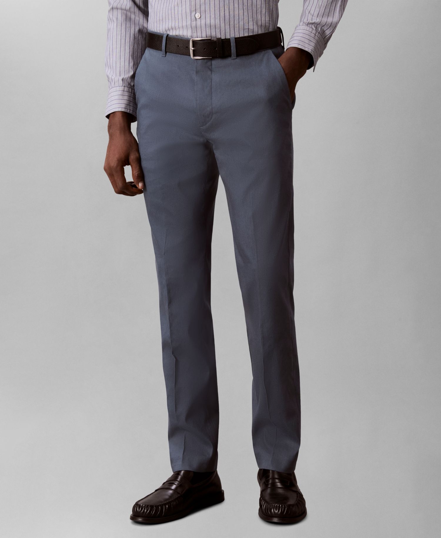 Men's Linen Blend Slim-Fit Pants