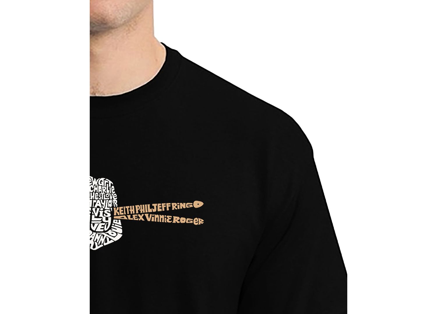Men's Drumsticks Word Art T-Shirt