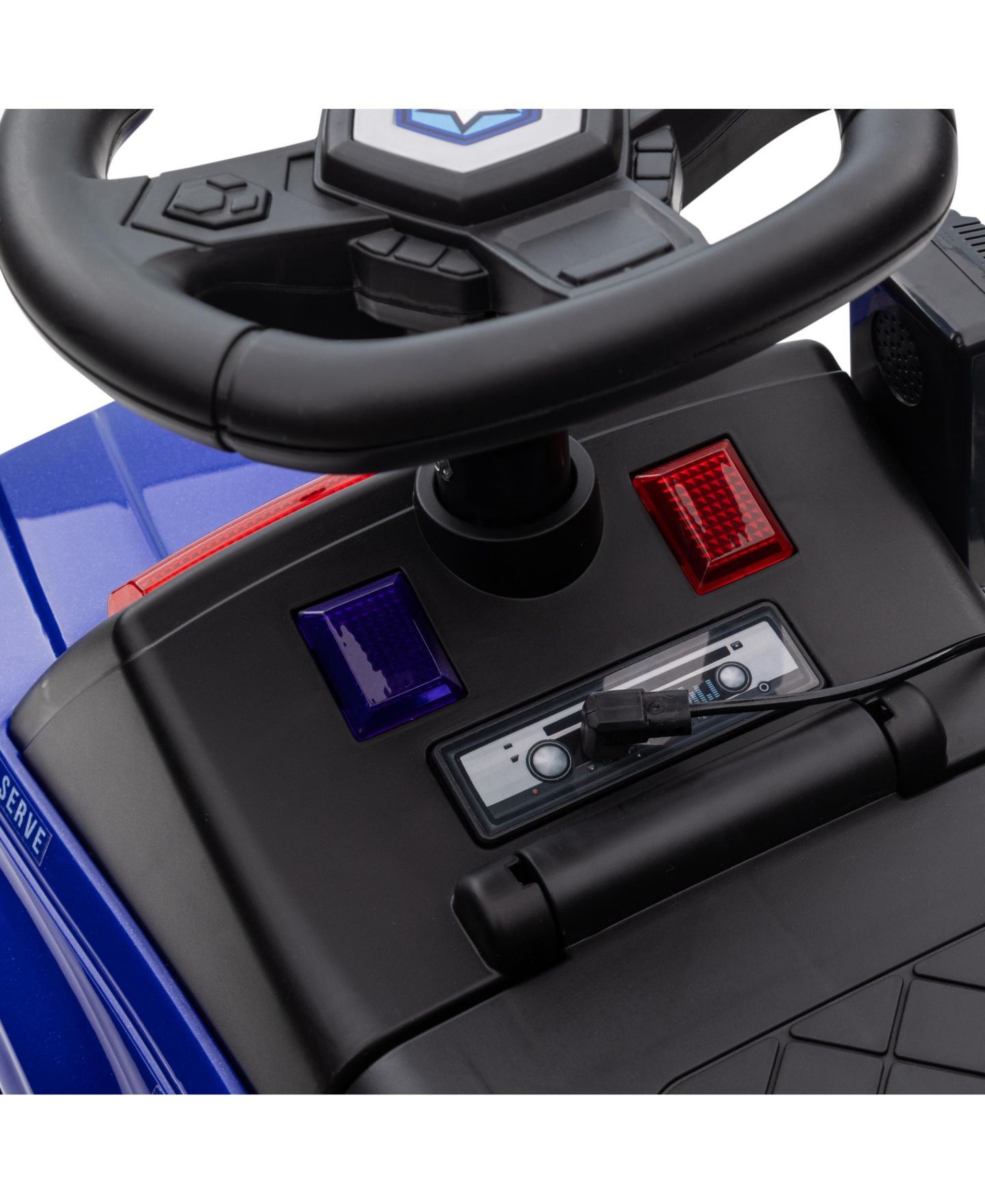 Детская игрушка Aosom Police Truck Style Sliding Ride-On with Pretend PA System and Under-Seat Storage, 1 Rider, Ages 1.5+ — фото 9