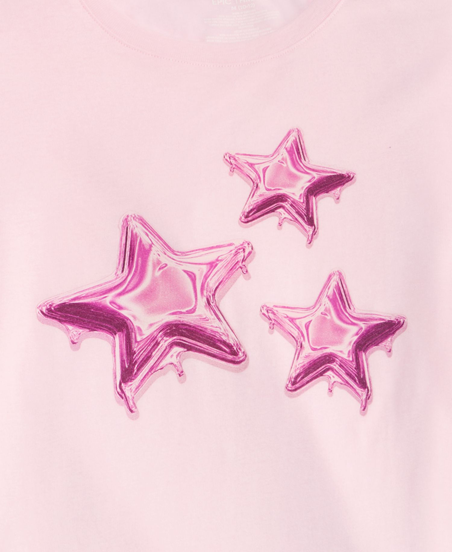 Girls' XS-XL Chrome Stars T-Shirt