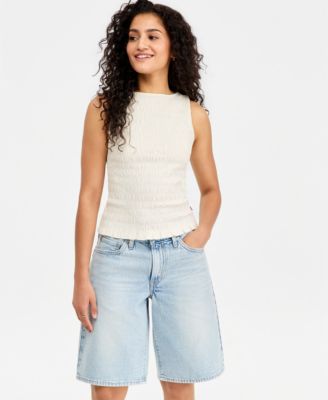 Women's Bella Smocked Boat Neck Top