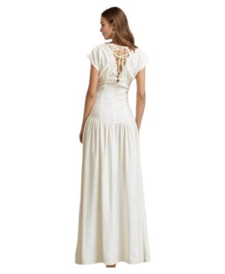 slim fit dress slacks Buy Women's 100% Linen Semi-Formal Wear Regular Fit Dress|Cottonworld