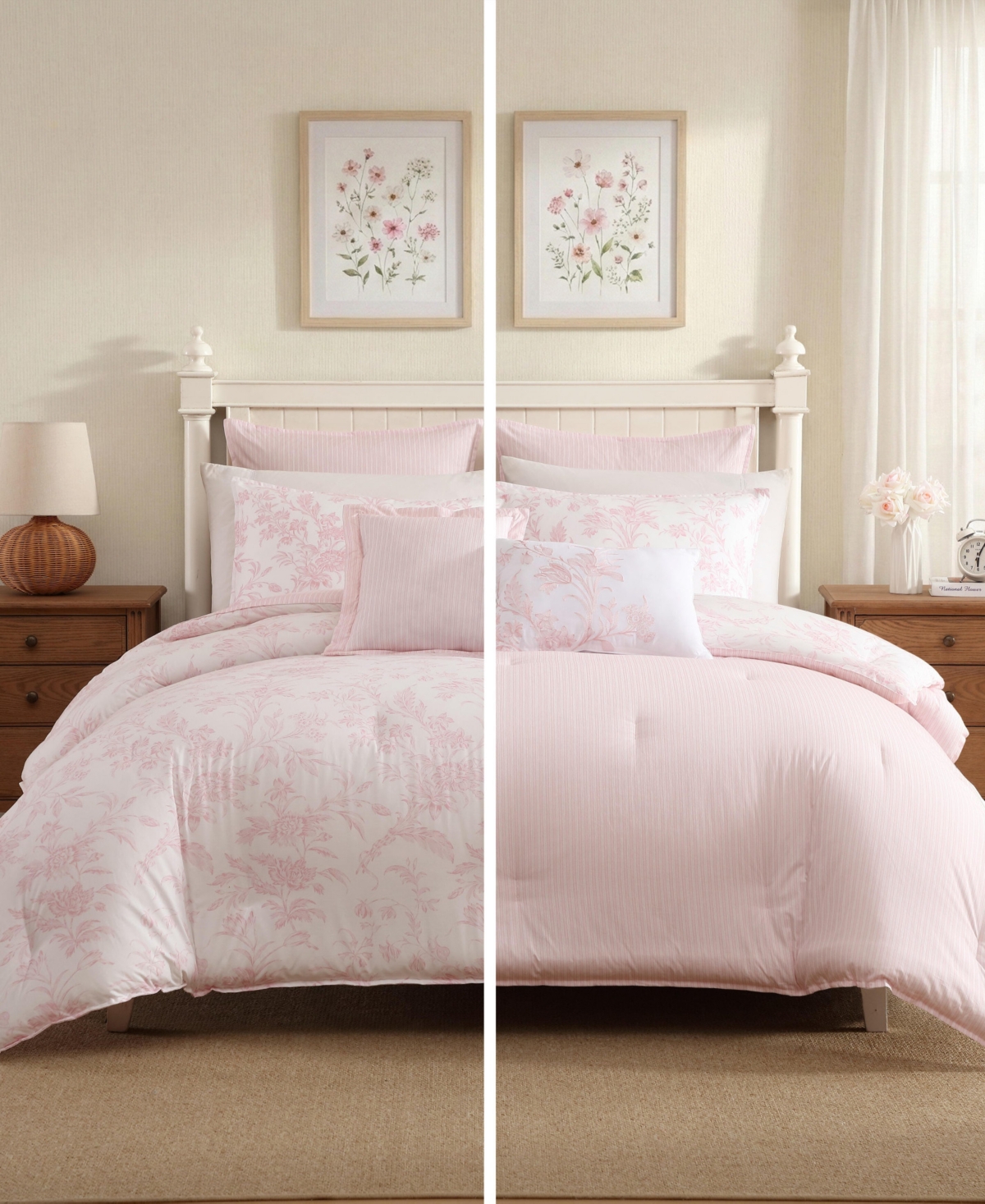 Laura Ashley Natalie Cotton -Pc. Comforter Set