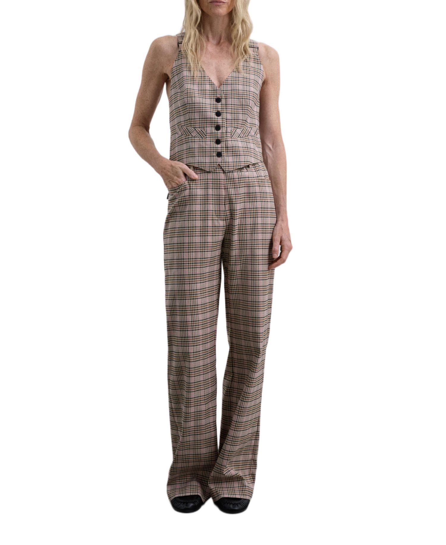 Women's Pinkcheck Vest