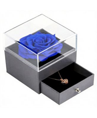 Preserved Heart Necklace Set Couple Mother Gift