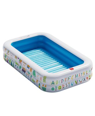 Inflatable Kiddie Pool Ball Pit Educational Alphabet Number Soft Floor Fun